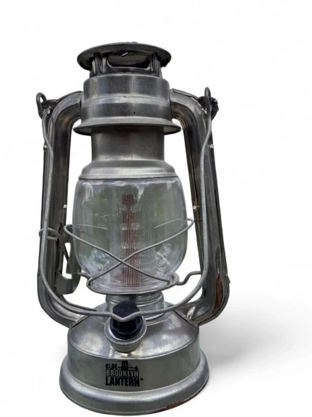 Metal Silver Vintage-Style Lantern